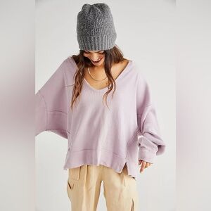 We the Free 💖 Free People Buttercup Thermal | EUC Large | viola/lilac